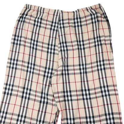 Vintage 2000s Burberry Nova Check Shirt & Bottoms Pyjama Set Size XL | XL, Beige with Nova Check