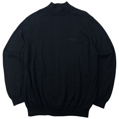 Vintage 2000s Versace Jeans Couture Wool Jumper SIze M | Medium, Black