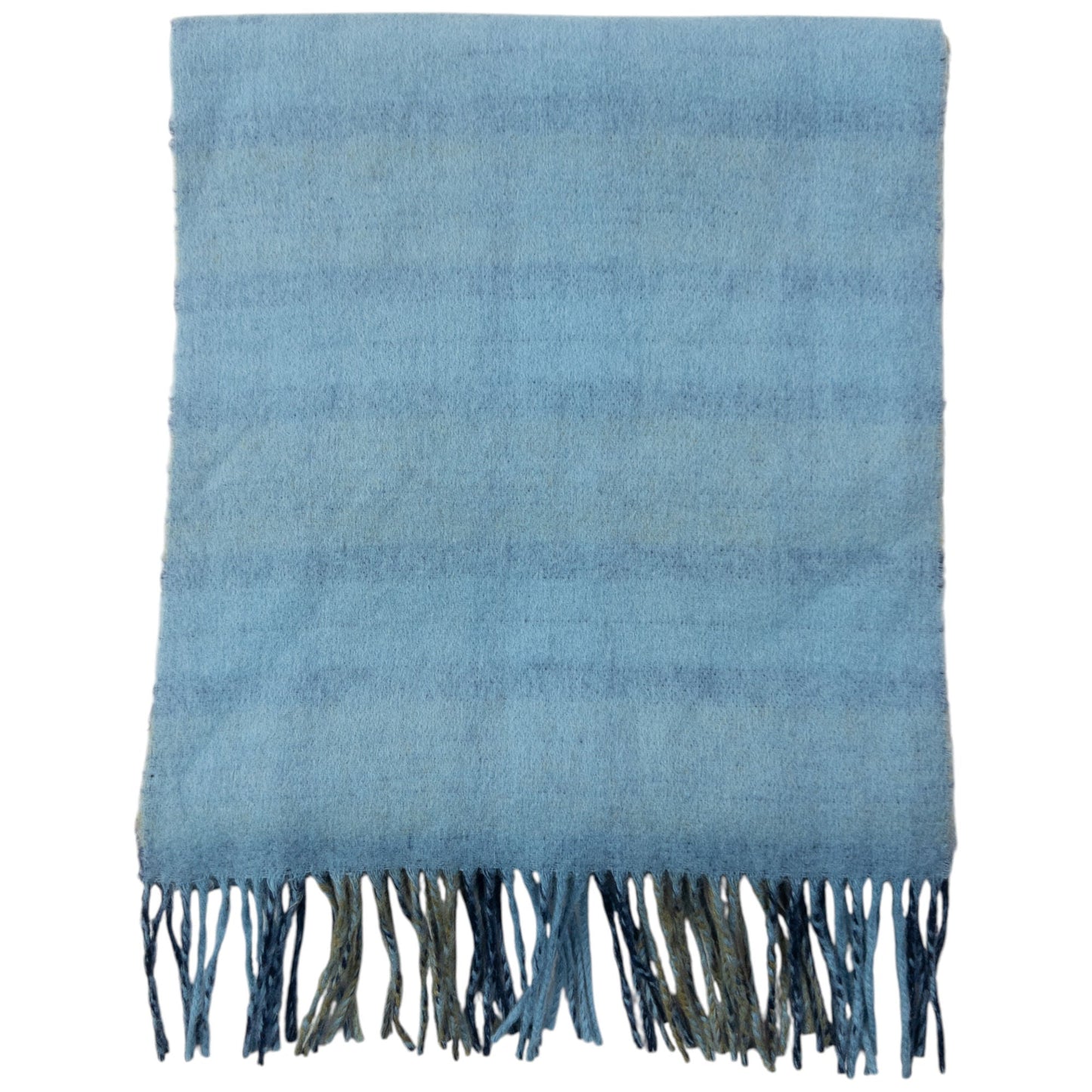 Vintage 90s Pierre Balmain Checkered Wool Tassel Scarf | O/S, Multicoloured