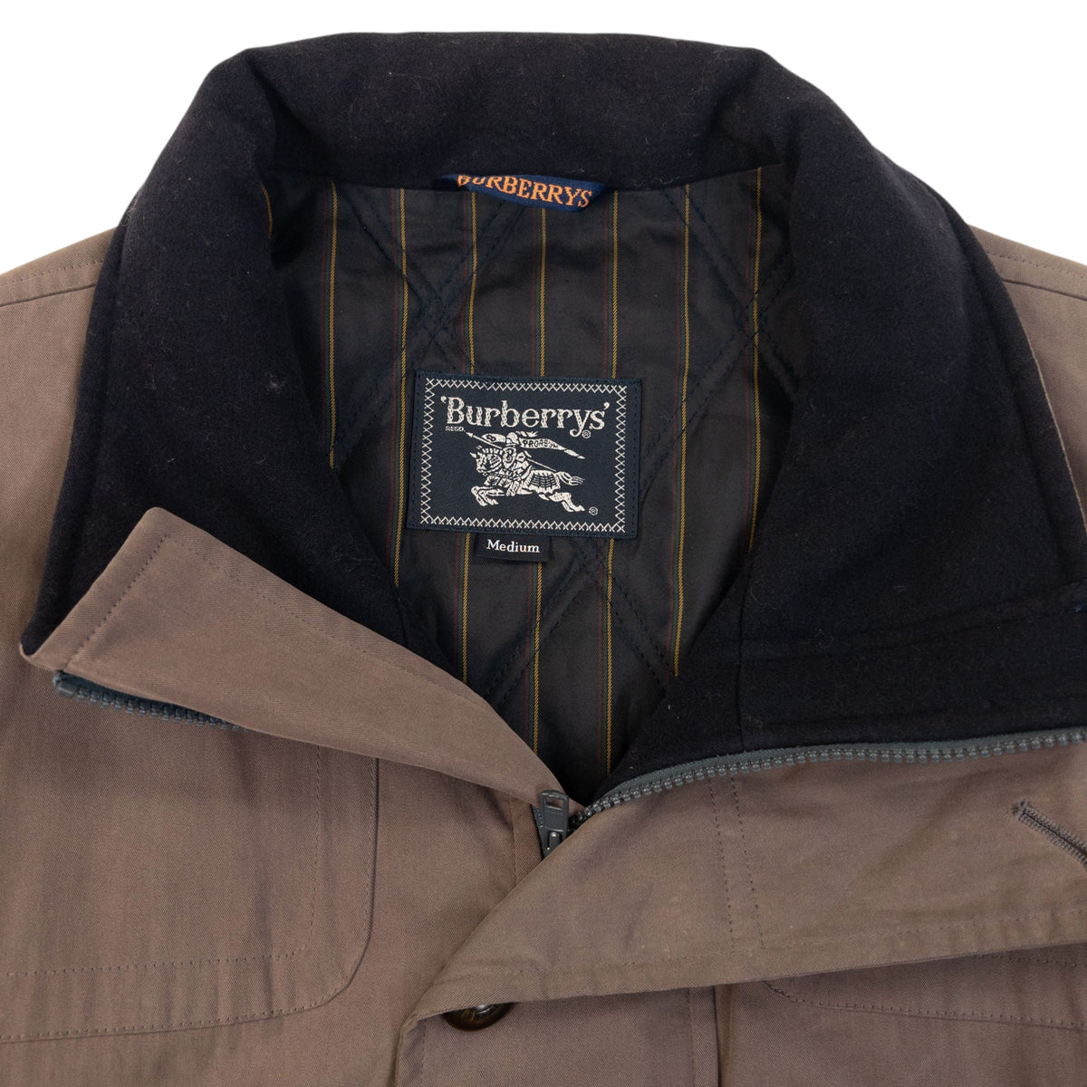 Vintage 90s Burberry Zip Up Jacket Size XL | XL, Brown