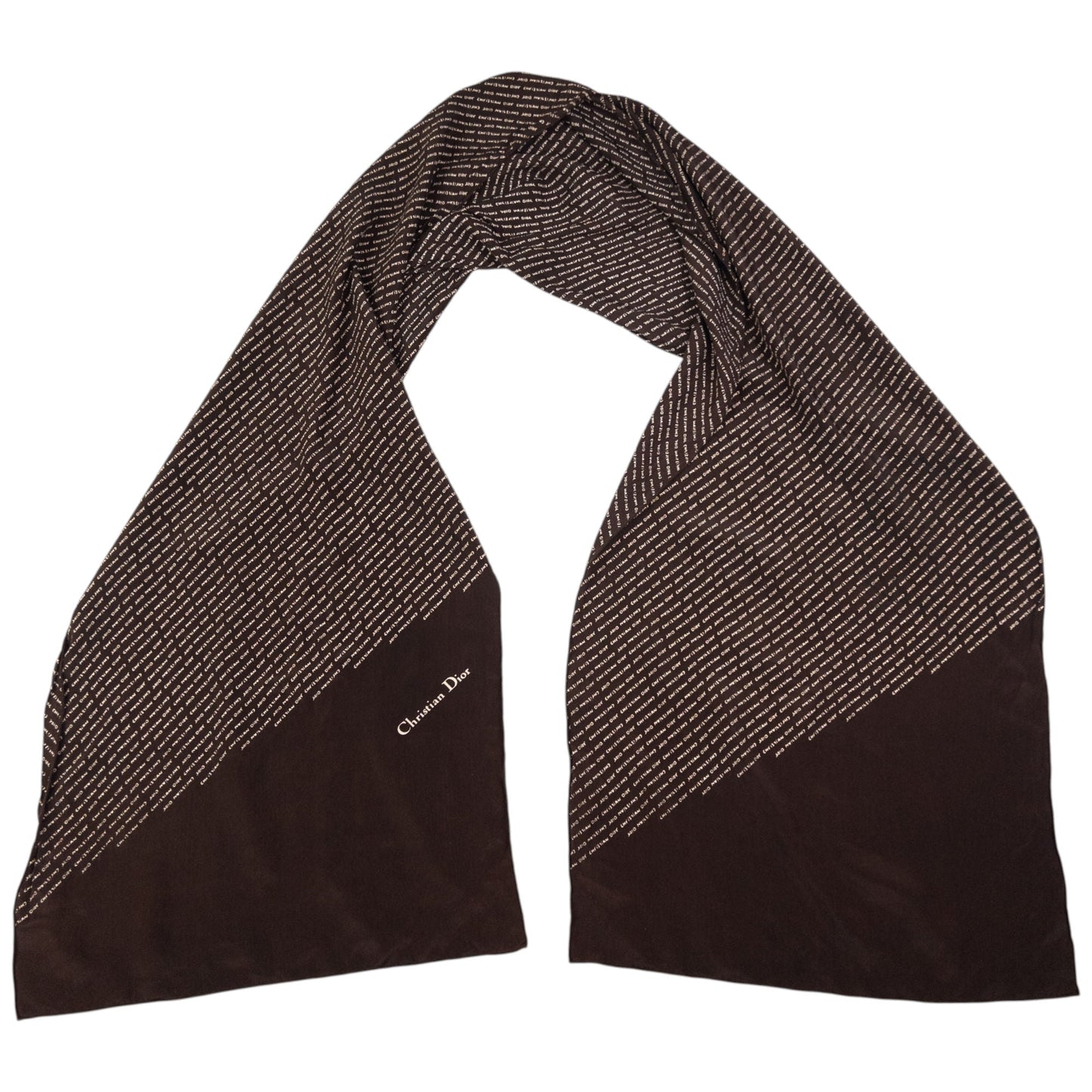 Vintage Dior Monogram Silk Scarf