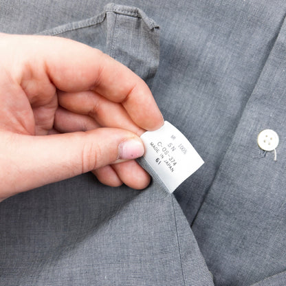 Vintage 90s Yohji Yamamoto D'Urban A.A.R Long Sleeve Button Up Shirt Size M | Medium, Grey