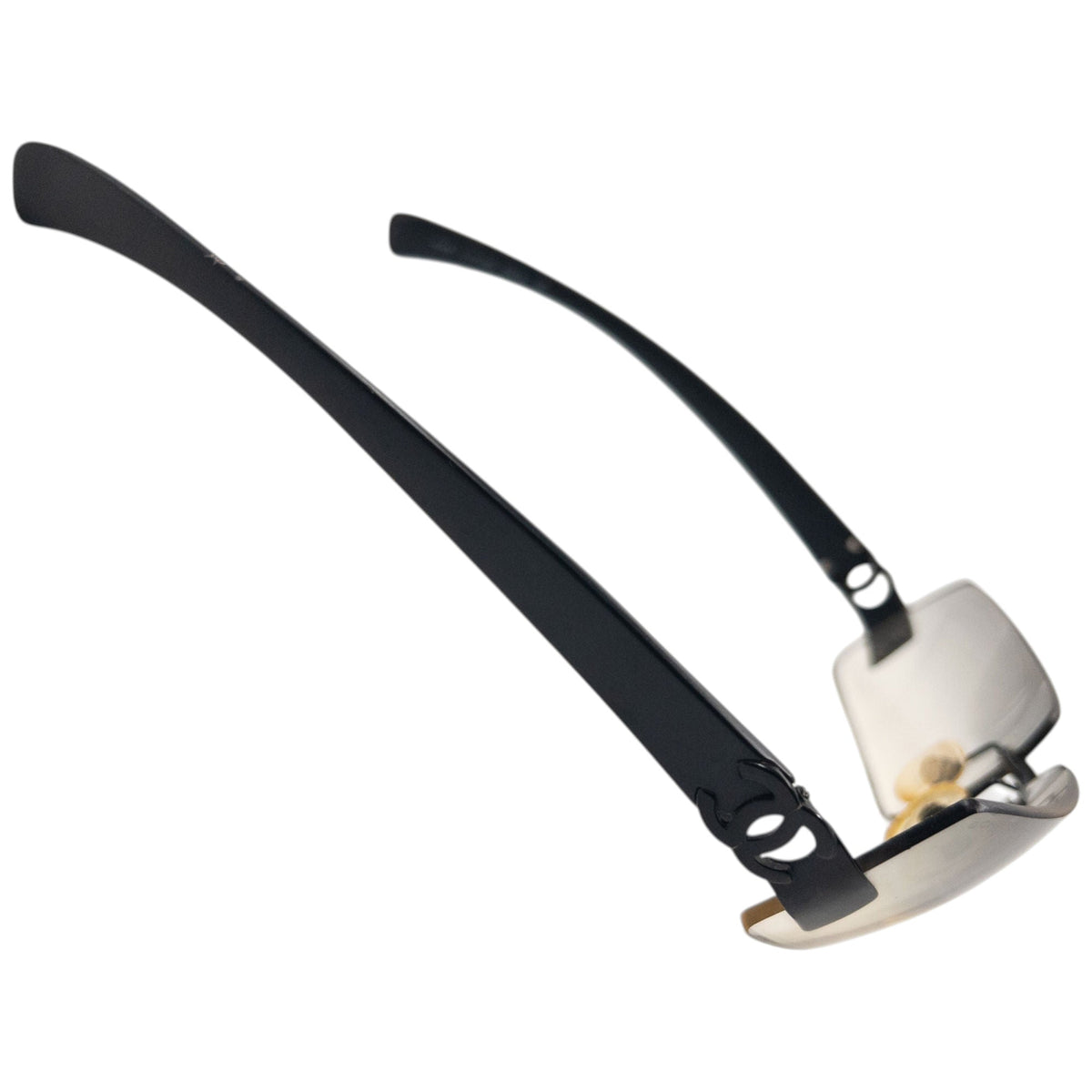 Vintage 2000s Chanel Rimless Sunglasses | O/S, Black