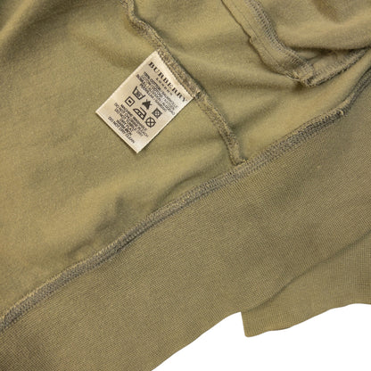 Vintage 2000s Burberry Zip Up Sweatshirt Size S | Small, Green