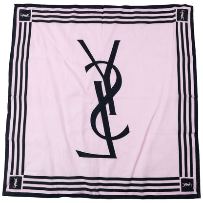 Vintage YSL Yves Saint Laurent Silk Scarf | O/S, Pink