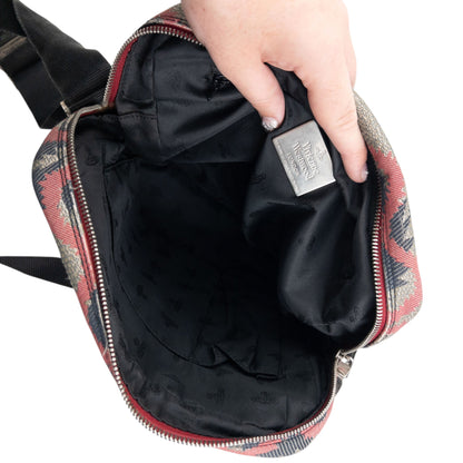 Vintage 2000s Vivienne Westwood Pattern Crossbody Bag | O/S, Silver