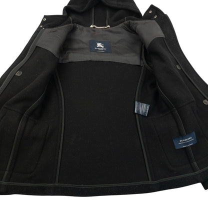 Vintage 2000s Burberry Wool Duffle Jacket Womens Size S | O/S, Black
