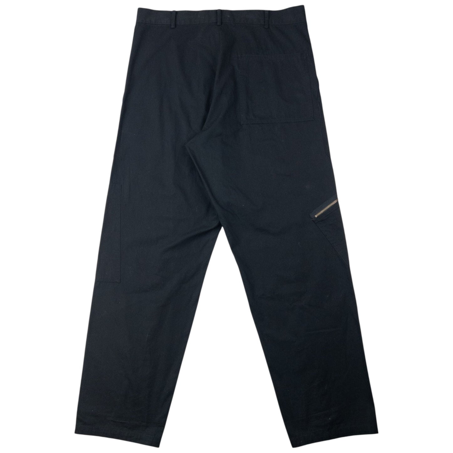 Vintage 2000s Yohji Yamamoto Zip Cuff Trousers Size W36 | W36, Black