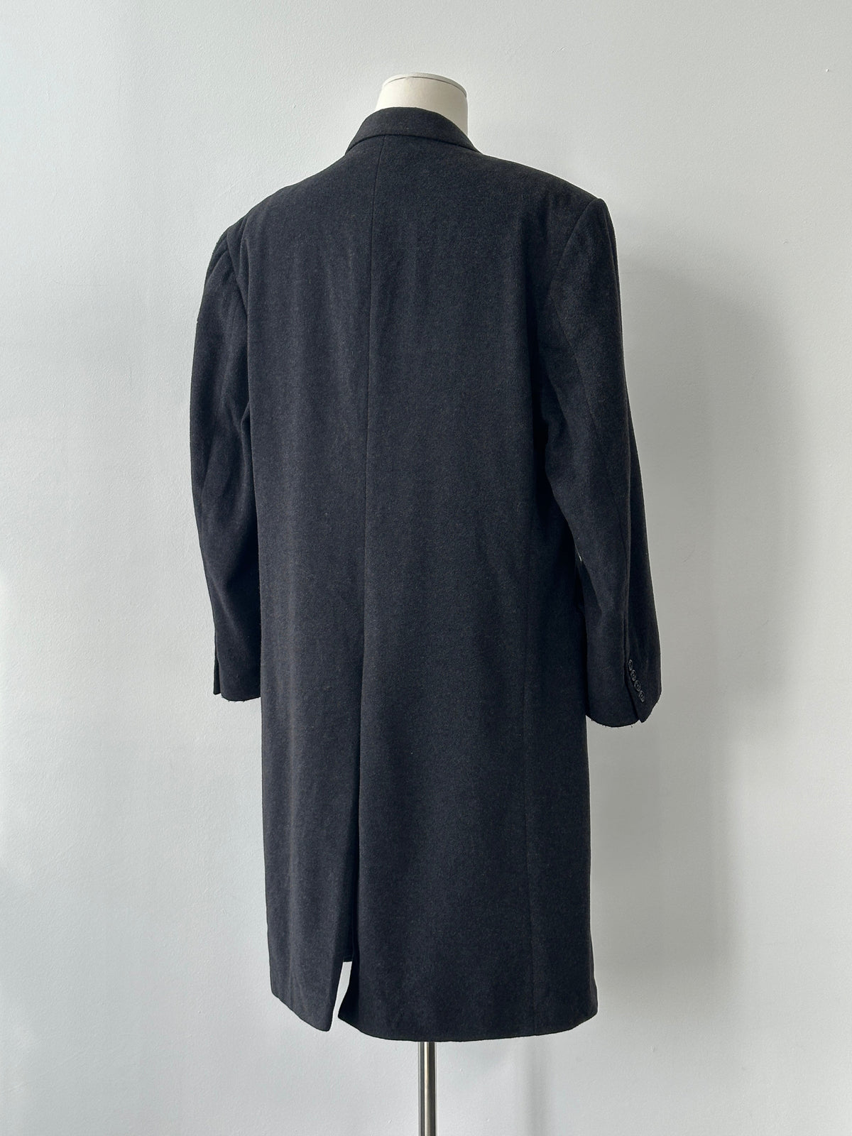 Vintage 1990s Wool Cashmere Double Breasted Coat - XL