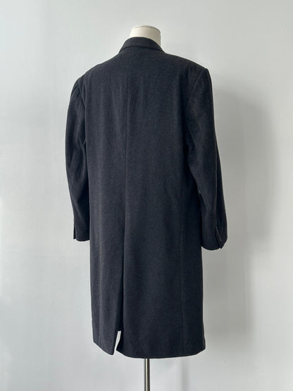 Vintage 1990s Wool Cashmere Double Breasted Coat - XL