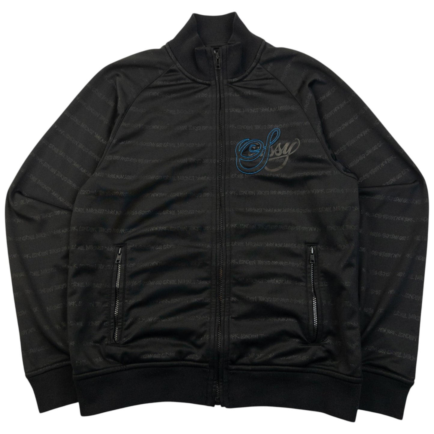 Vintage Stussy Monogram Track Jacket Size M | Medium, Multicoloured
