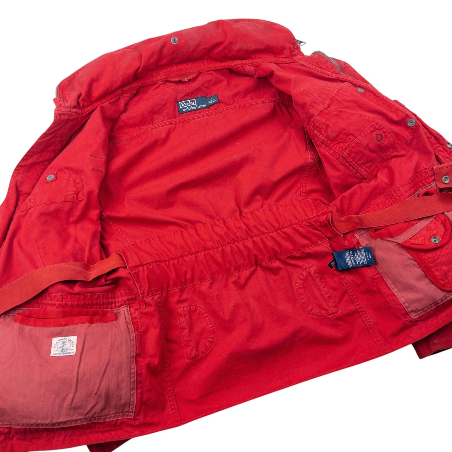 Vintage 90s Polo Ralph Lauren US Naval Station Utility Cargo Jacket Size S