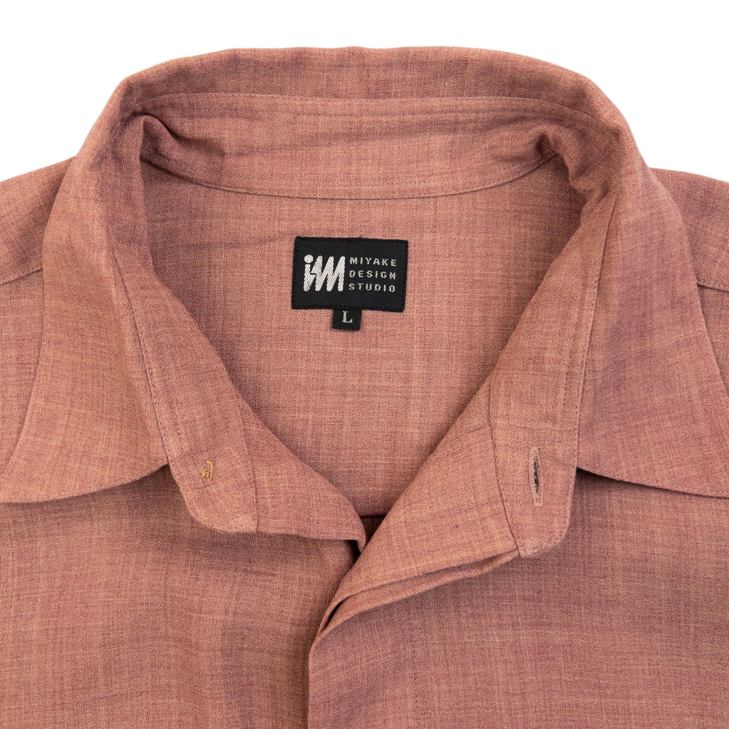 Vintage 2000s Issey Miyake Long Sleeve Button Up Shirt Size L | Large, Beige