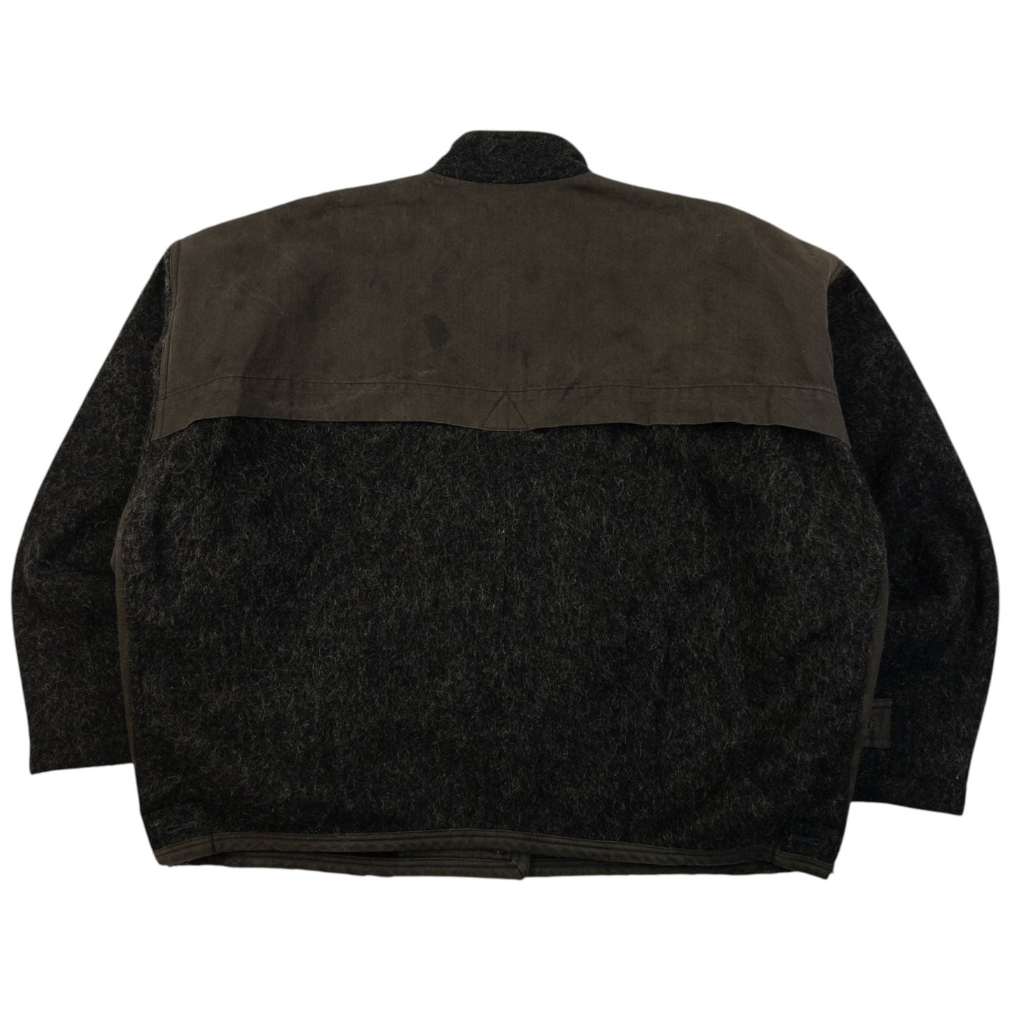Vintage 80s Issey Miyake Asymmetric Wool Jacket Size S | Small, Grey
