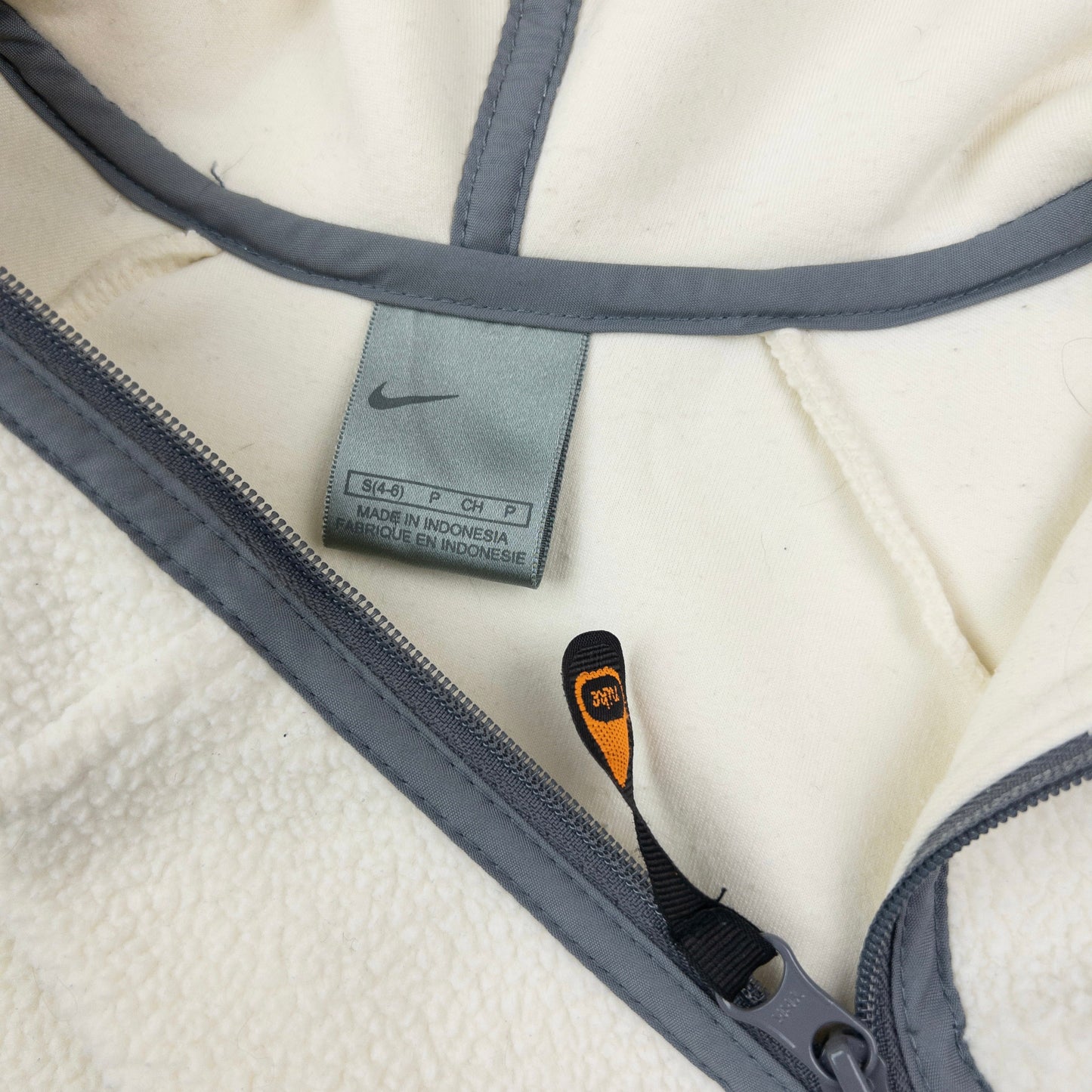 Vintage 2000s Nike Asymmetric Full Q Zip Fleece Hoodie Womens Size S | Small, Grey