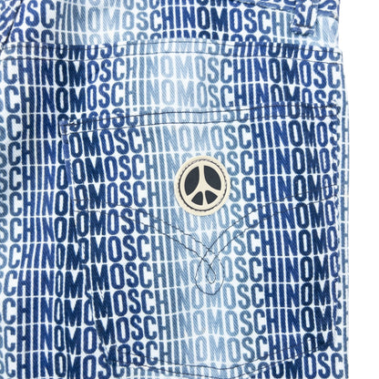 Vintage 2000s Moschino Jeans Monogram Fade Denim Jeans Size W30 | W30, Blue