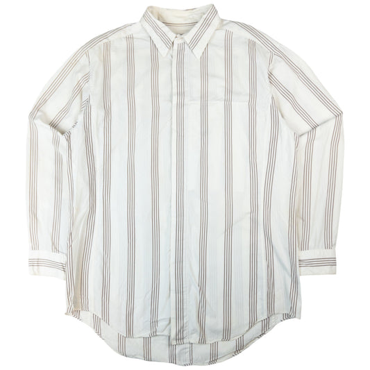 Vintage Issey Miyake Striped Long Sleeve Button Up Shirt Size M