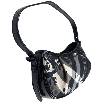 Vintage Burberry Floral Nova Check Shoulder Bag