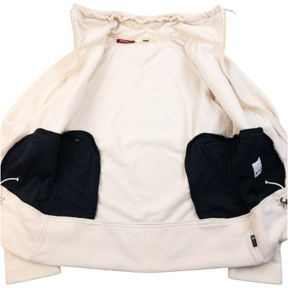 Vintage 90s Oakley Zip Up Fleece Jacket Womens Size M | Medium, Cream