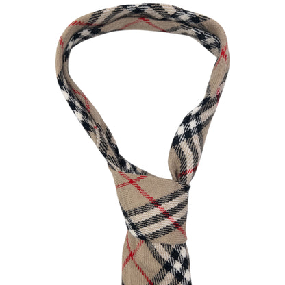 Vintage Burberry Nova Check Wool Tie