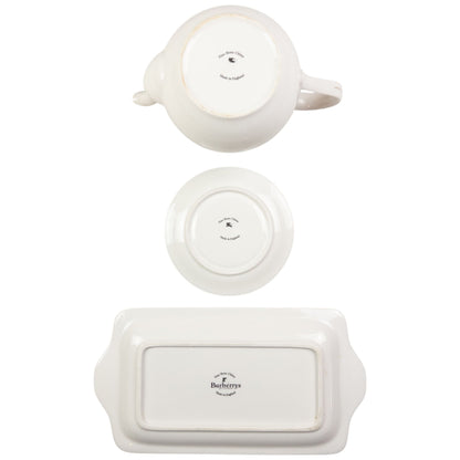 Vintage Burberry Nova Check Fine Bone China Tea Set