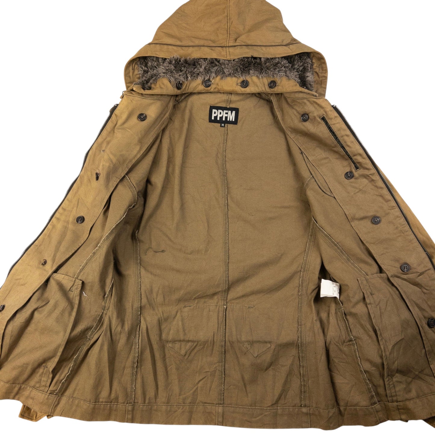 Vintage PPFM Buckle Military Jacket Women's Size M