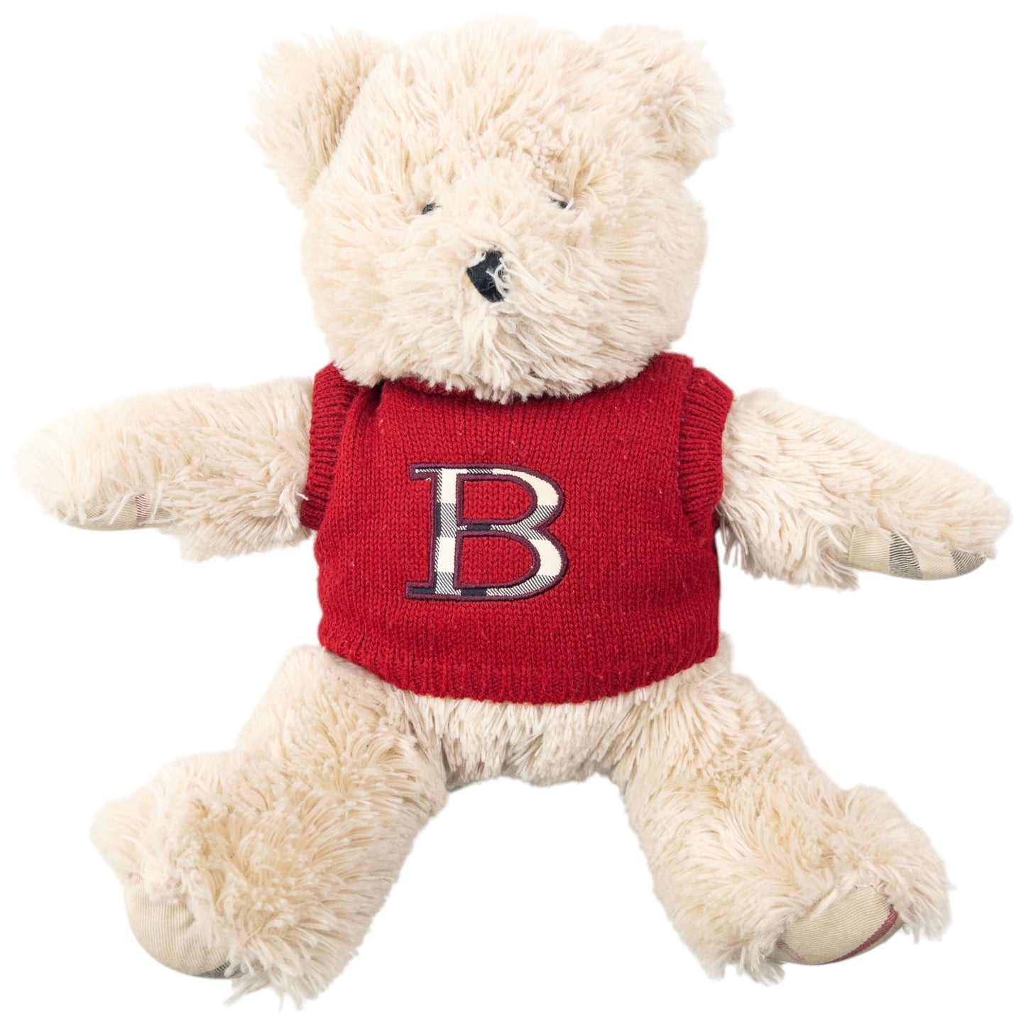 Vintage 2000s Burberry Nova Check Teddy Bear | O/S, Cream