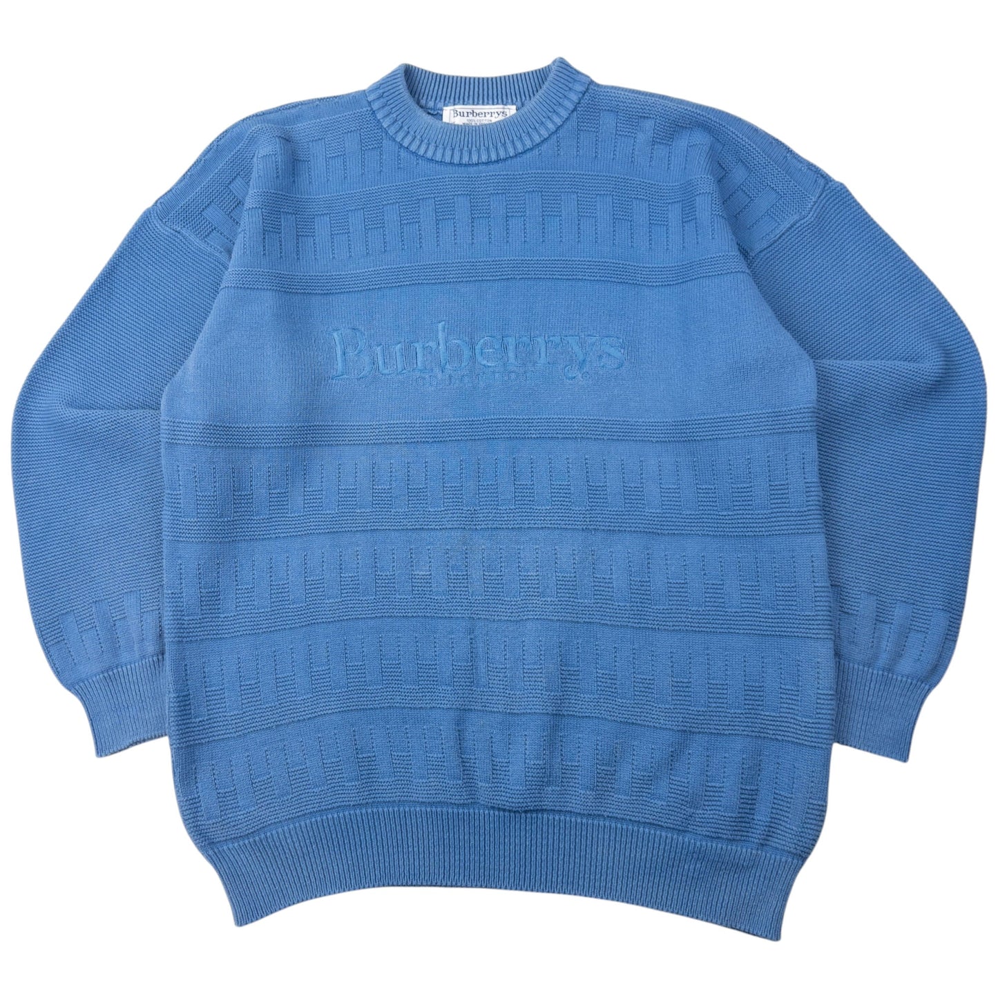 Vintage Burberry Embroidered Knit Jumper Size M