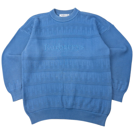 Vintage Burberry Embroidered Knit Jumper Size M