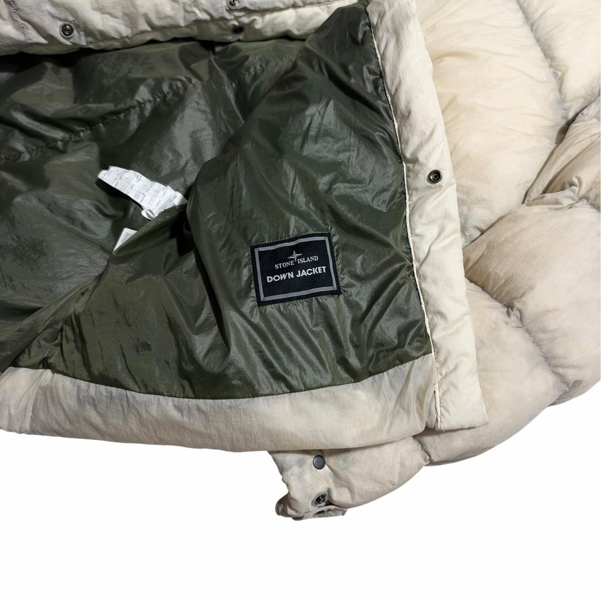 Stone Island A/W 2009 Opaque Tela Down Jacket | XXL, Ivory