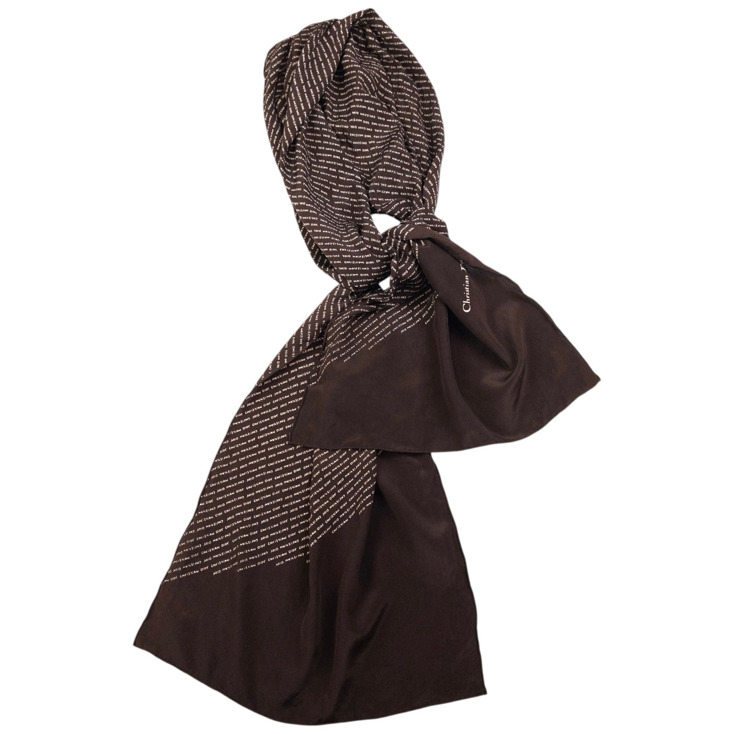 Vintage Dior Monogram Silk Scarf