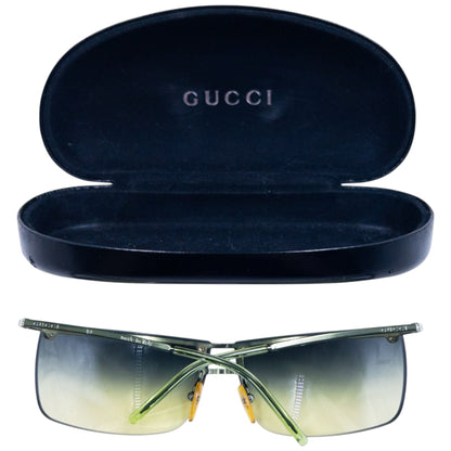 Vintage 2000s Gucci Rimless Sunglasses | O/S, Green