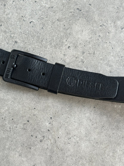 Diesel 1990s Leather Logo Belt - W36-43