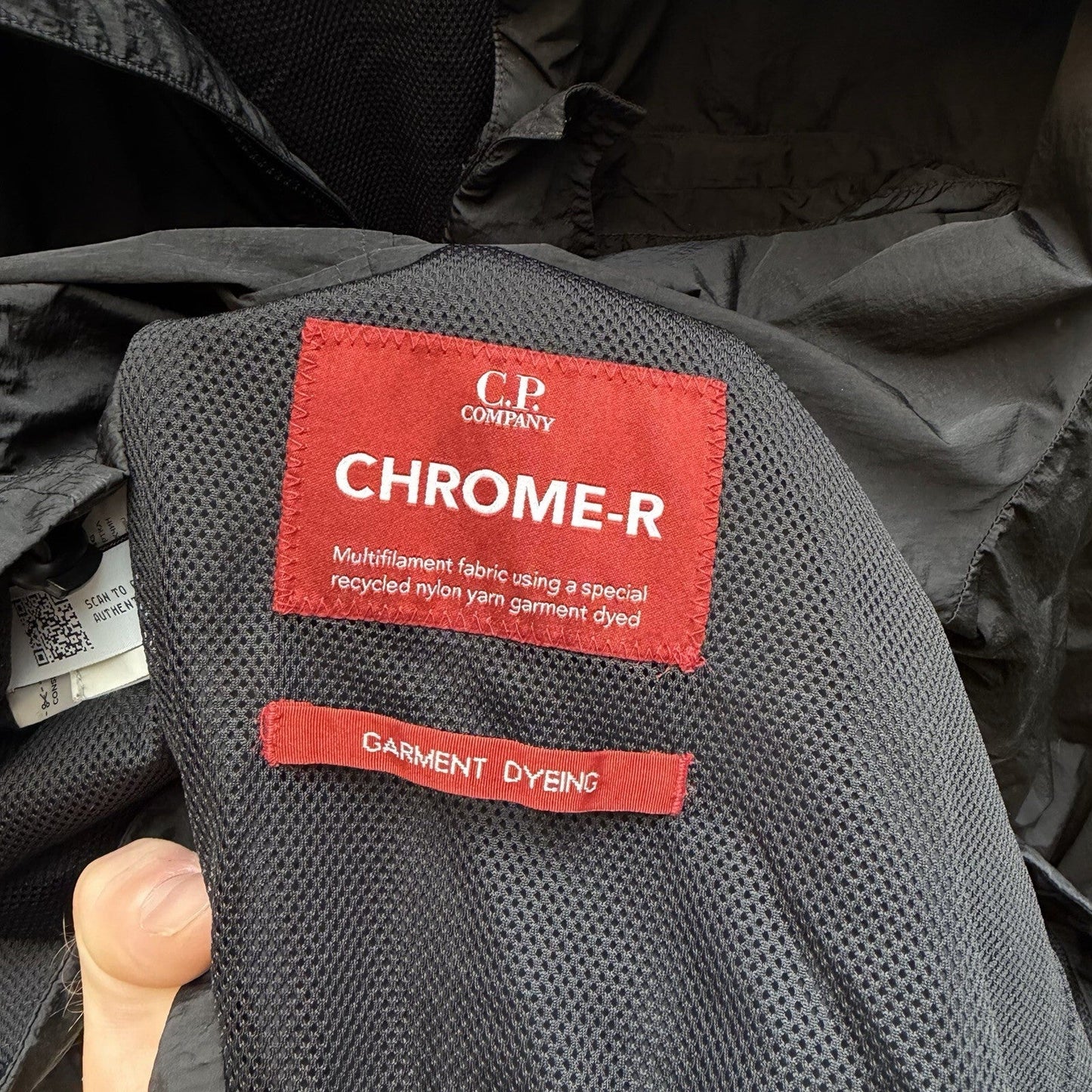 CP Company Chrome-R Half Zip Jacket (L) | Large, Black