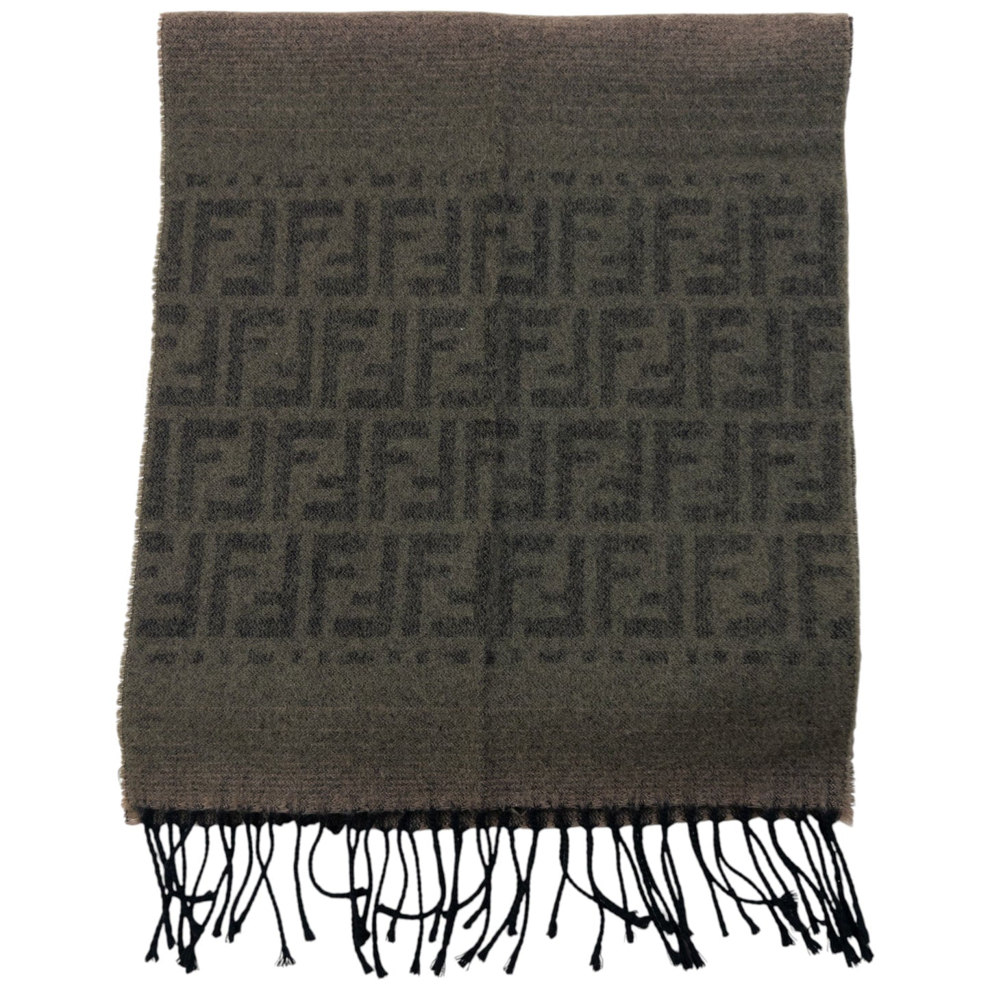 Vintage 90s Fendi Monogram Wool Scarf | O/S, Multicoloured