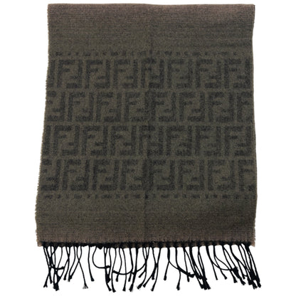 Vintage 90s Fendi Monogram Wool Scarf | O/S, Multicoloured