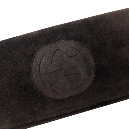 Vintage 2000s Gucci Embossed Suede Purse