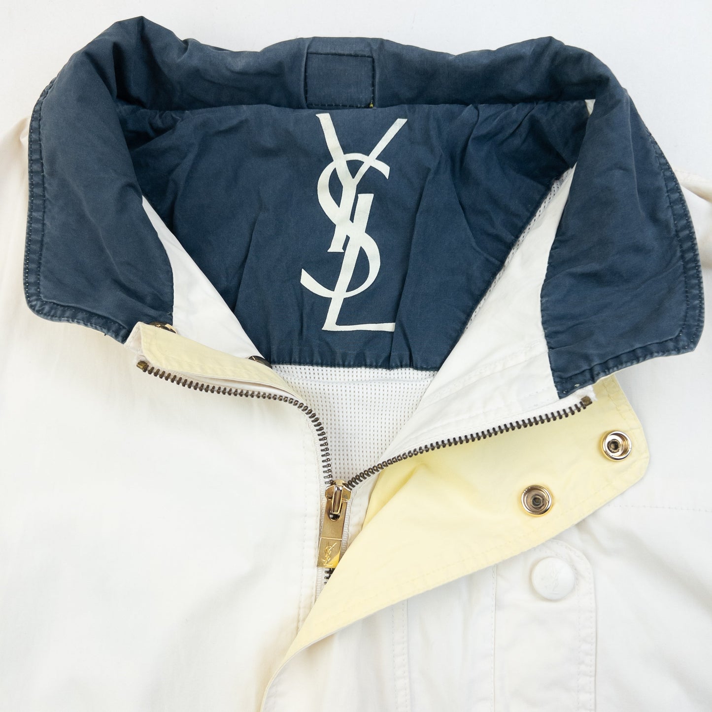 Vintage 90s YSL Yves Saint Laurent Zip Jacket Size L | Large, Red