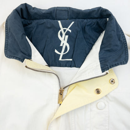Vintage 90s YSL Yves Saint Laurent Zip Jacket Size L | Large, Red