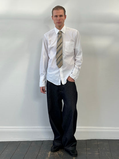 Christian Dior 1990s Cotton Dress Shirt - M