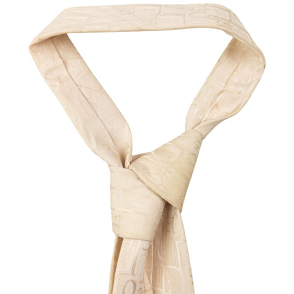 Vintage 2000s Dior Monogram Silk Tie | O/S, Cream