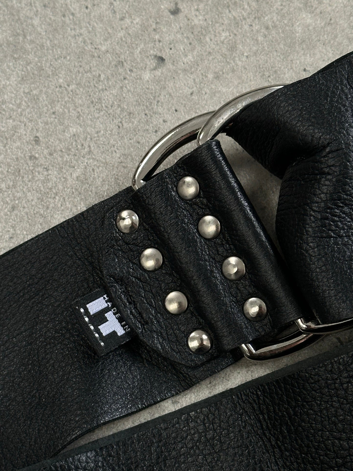 Gianni Versace Versus 1990s Leather Chunky Belt