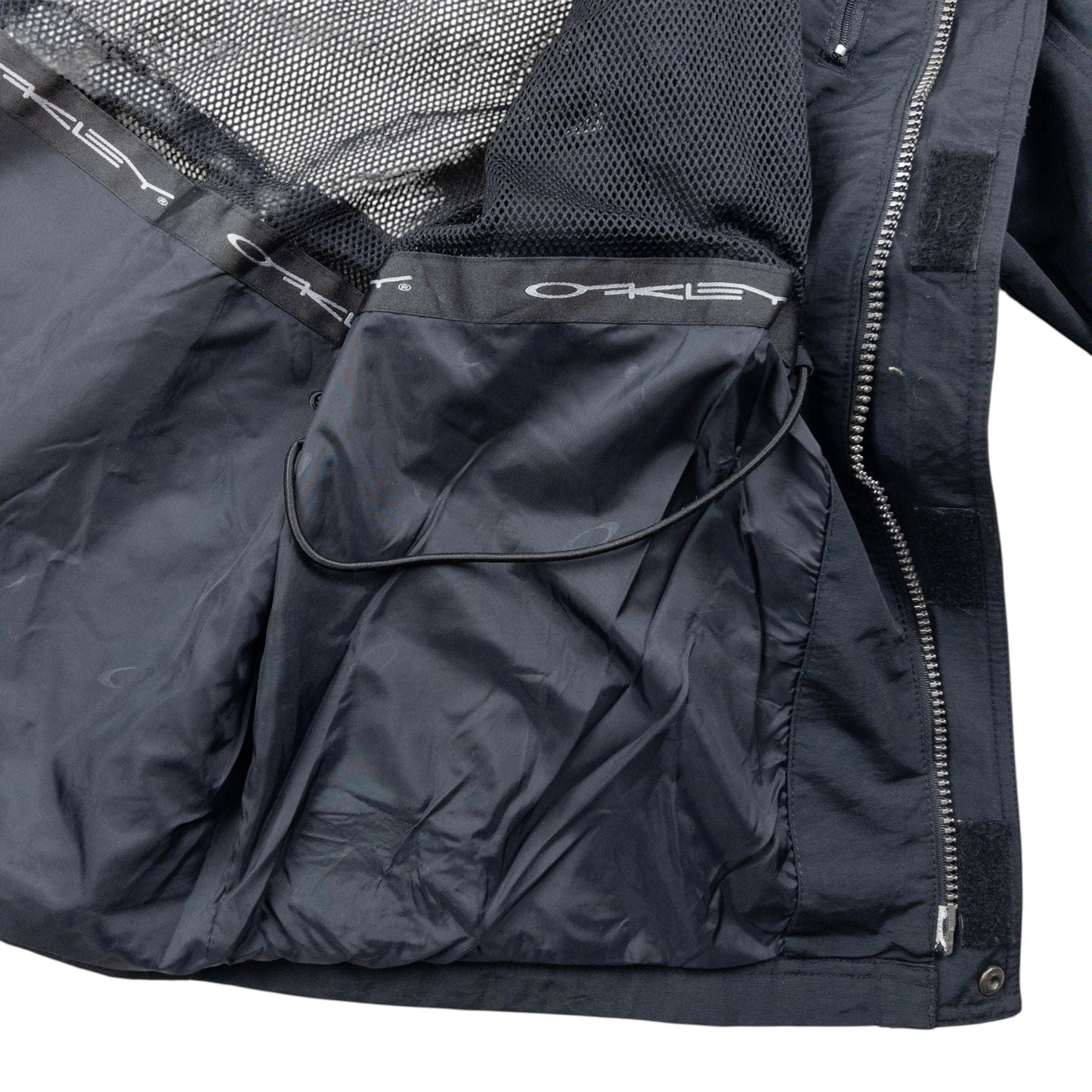 Vintage 90s Oakley Zip Up Jacket Size L | Large, Black