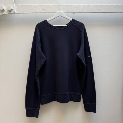 Stone Island Denims Early 2000s Sweatshirt – Navy Blue (L) | Large, Multicoloured