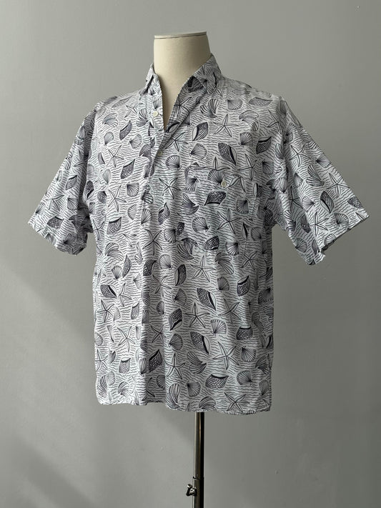 Christian Dior 1990s Cotton Resort Print Short Sleeve Shirt - XL