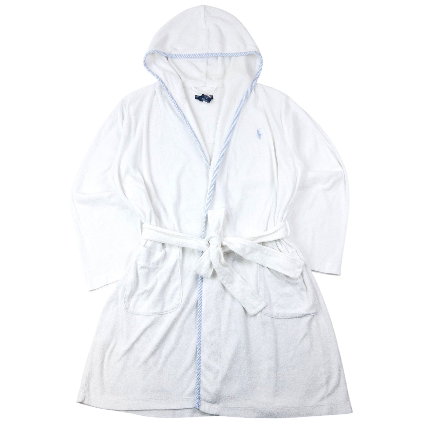 Vintage 2000s Ralph Lauren Terry Cloth Dressing Gown Size L/XL | Large, White