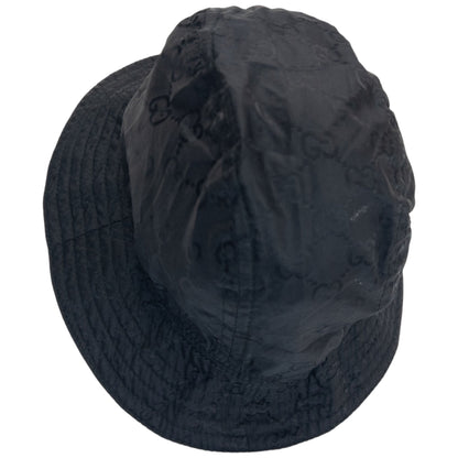 Vintage 2000s Gucci Monogram Bucket Hat | O/S, Black
