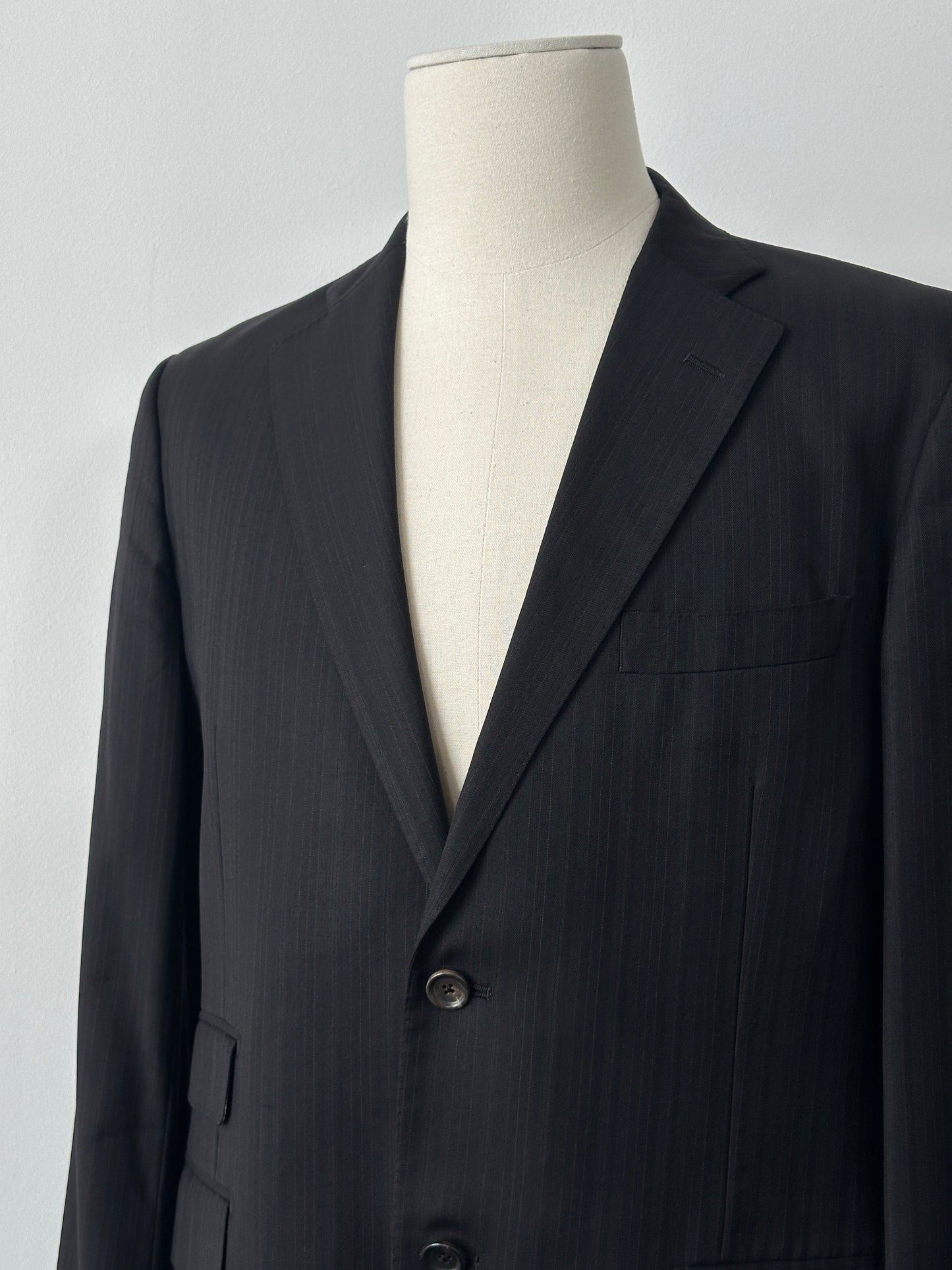 Loro Piana x Visaruno 1990s Pure Wool Single Breasted Suit - 42S/W34