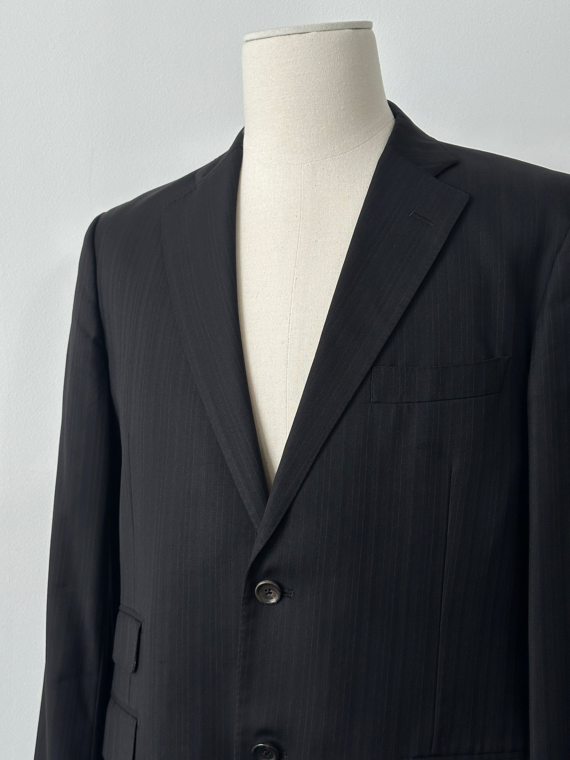 Loro Piana x Visaruno 1990s Pure Wool Single Breasted Suit - 42S/W34
