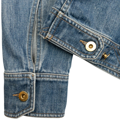 Vintage 2000s Gucci By Tom Ford Button Up Denim Jacket Womens Size S | Small, Blue
